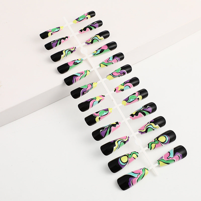 Creative wave pattern artificial nails Stornfield