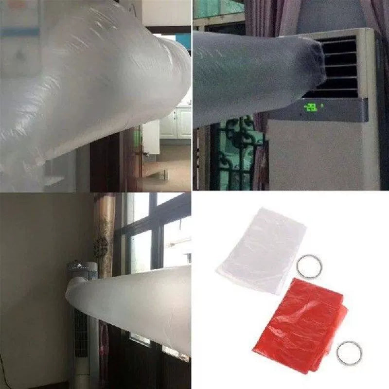 Unisex one size slanted air outlet deflector for wall-mounted split units with adhesive seam and flexible plate Stornfield
