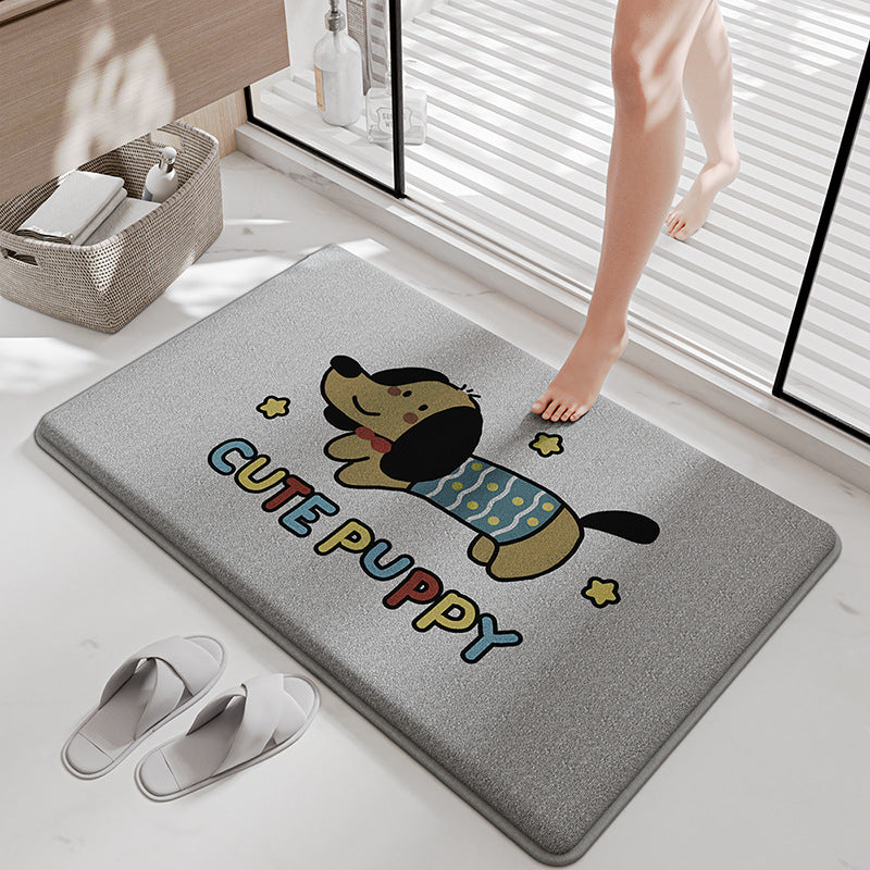 Funny Cartoon Bath Mat Stornfield