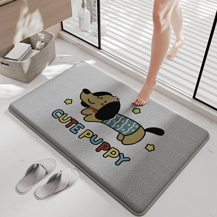 Funny Cartoon Bath Mat Stornfield