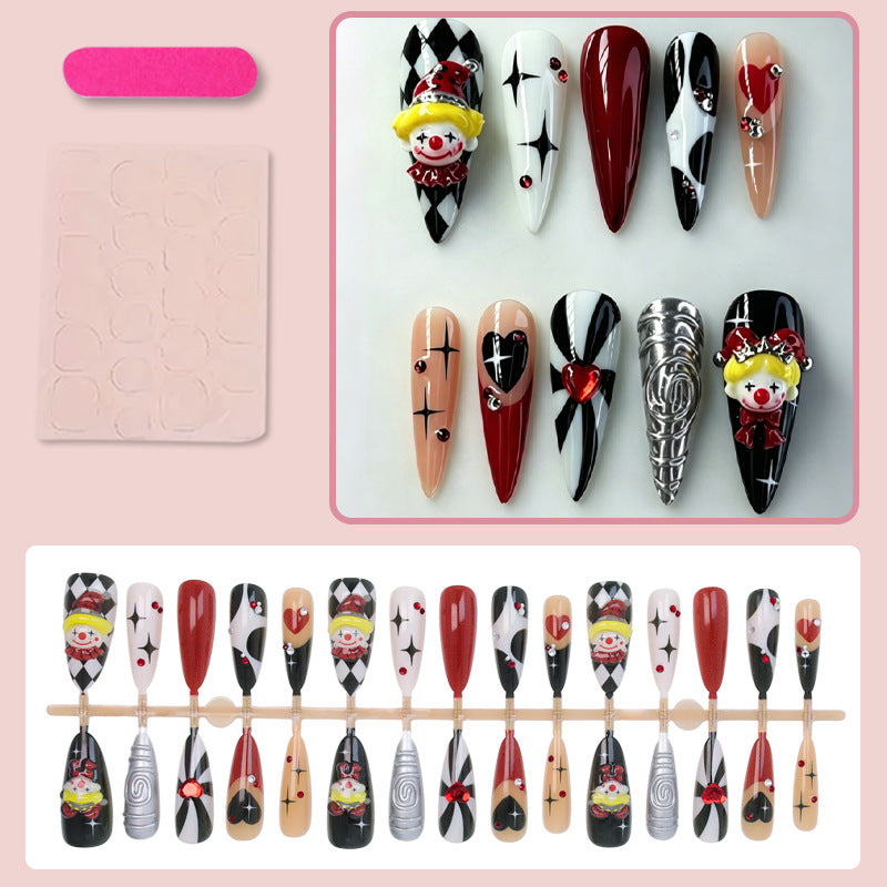 Art Nail Set with Creative Carnival Motifs Stornfield