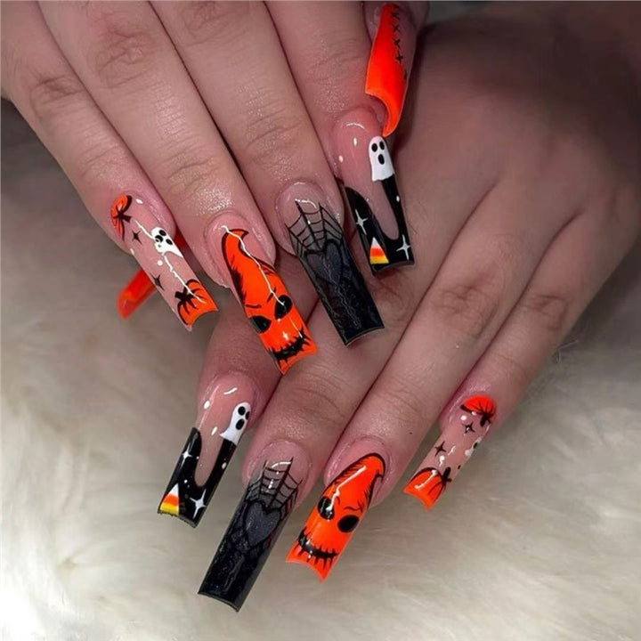 Halloween-Themed Press-On Nail Extensions Stornfield