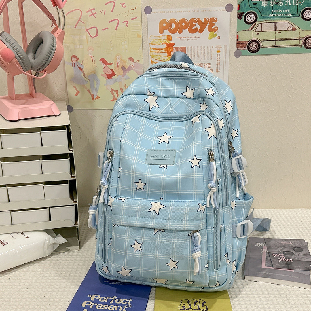 Versatile Star-Patterned Backpack Stornfield