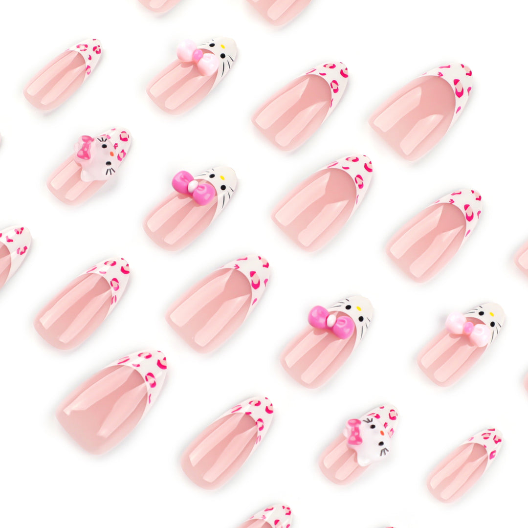 Artful Nail Extensions with Cute Motif Accents Stornfield