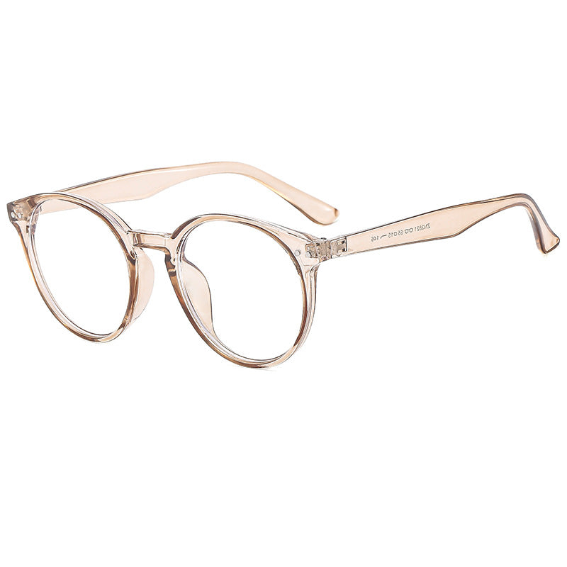 Women's fashionable round sunglasses with transparent frame and UV protection Stornfield