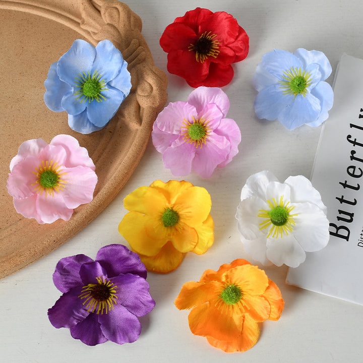 Elegant Fabric Floral Hair Clips