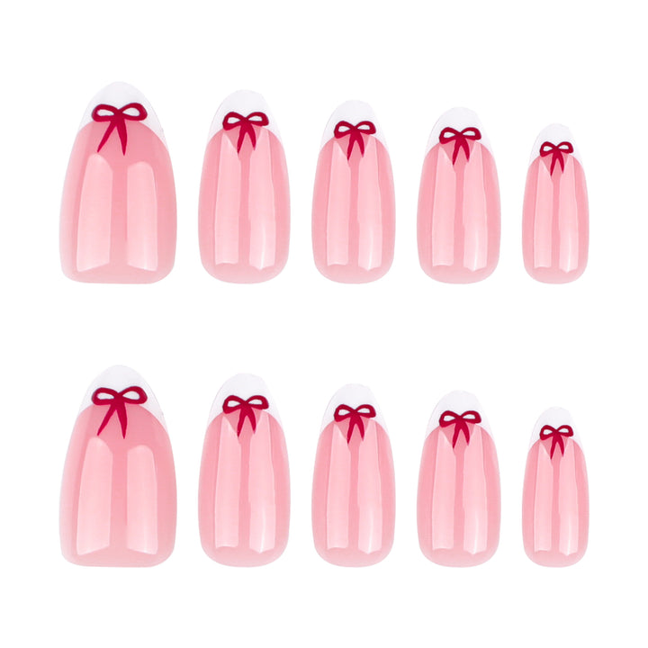 Elegant nail art with bow design Stornfield