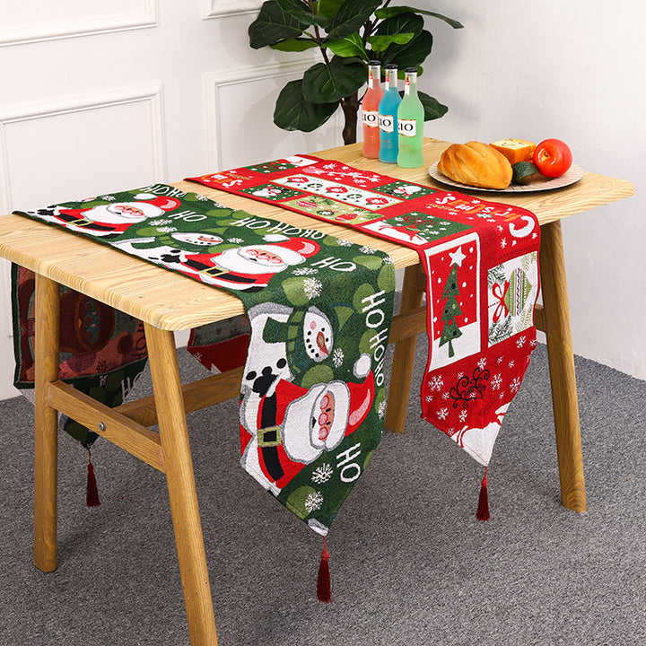 Festive table runner with reindeer motif Stornfield