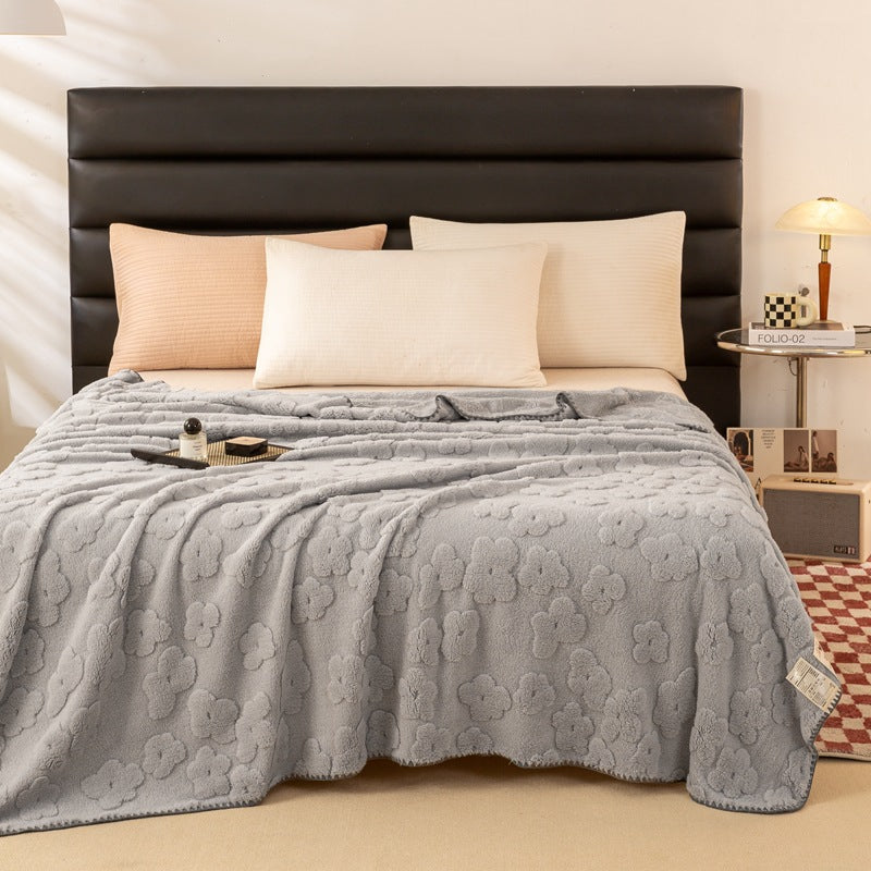 Ladies Cozy and Soft Blanket with Floral Pattern Stornfield