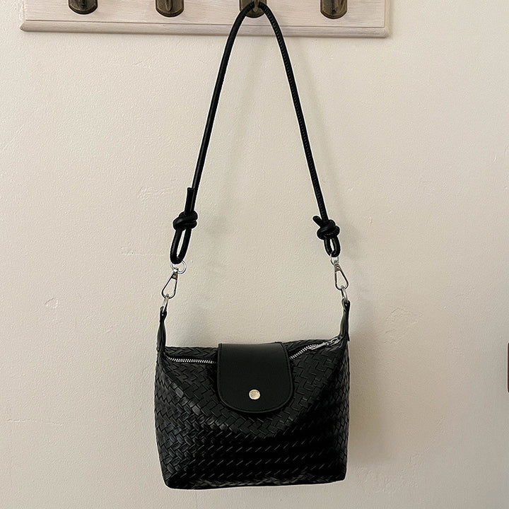 Textured Weave Crossbody Bag
