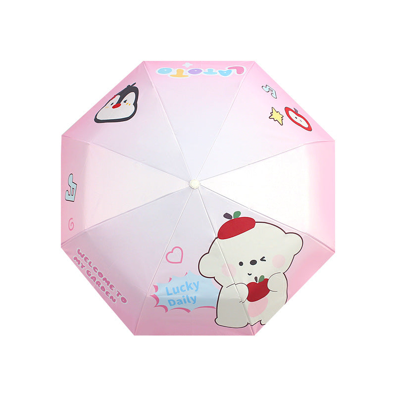 Women's Folding Umbrella with Playful Design Stornfield