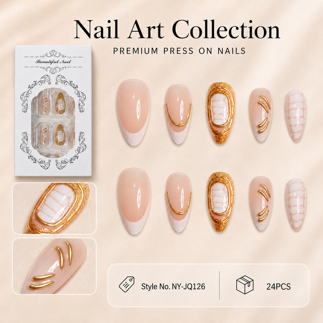Premium Nails with Art Design Stornfield