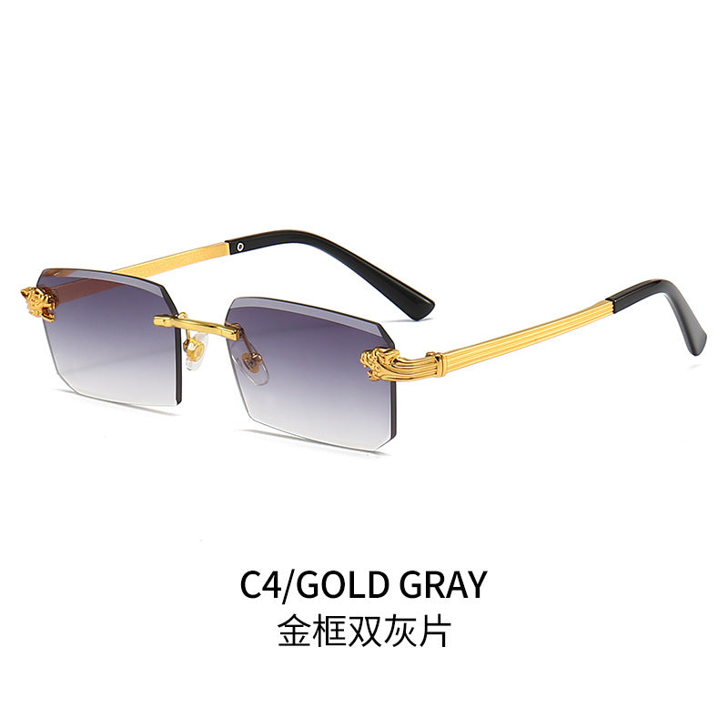 Ladies Fashion Sunglasses with Faceted Frame and Luxurious Accents Stornfield