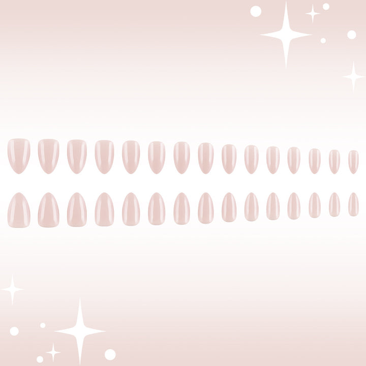 Elegant Almond-Shaped Press-On Nail Set Stornfield