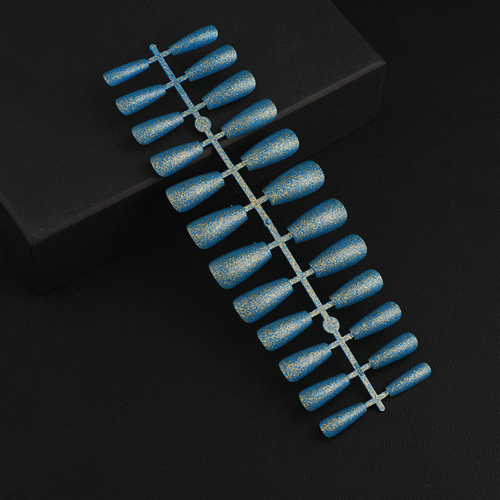 Artificial Nail Set with Elegant Glitter Effect Stornfield