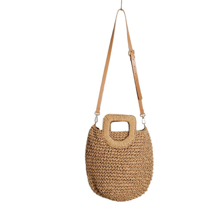 Handcrafted Carrying Bag Made of Natural Wicker Stornfield