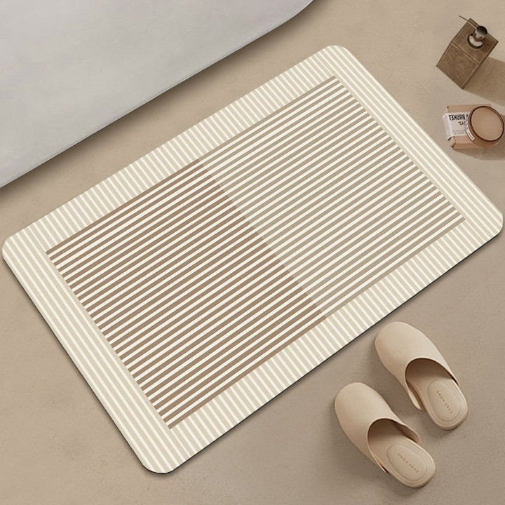 Geometric Pattern Bath Mat for Bathroom