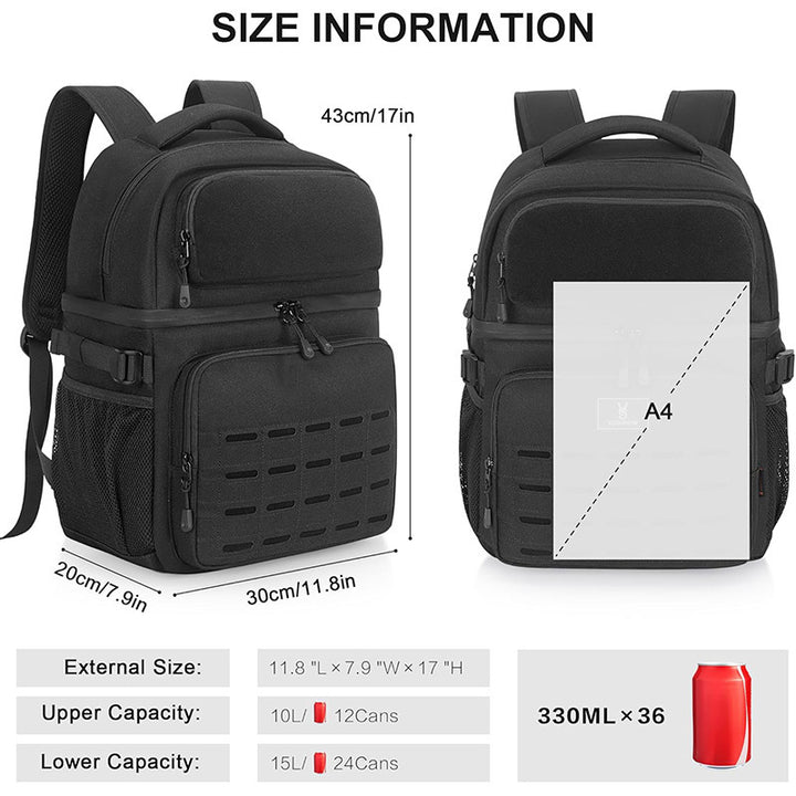 Multifunctional Tactical Backpack with Modular Compartments Stornfield