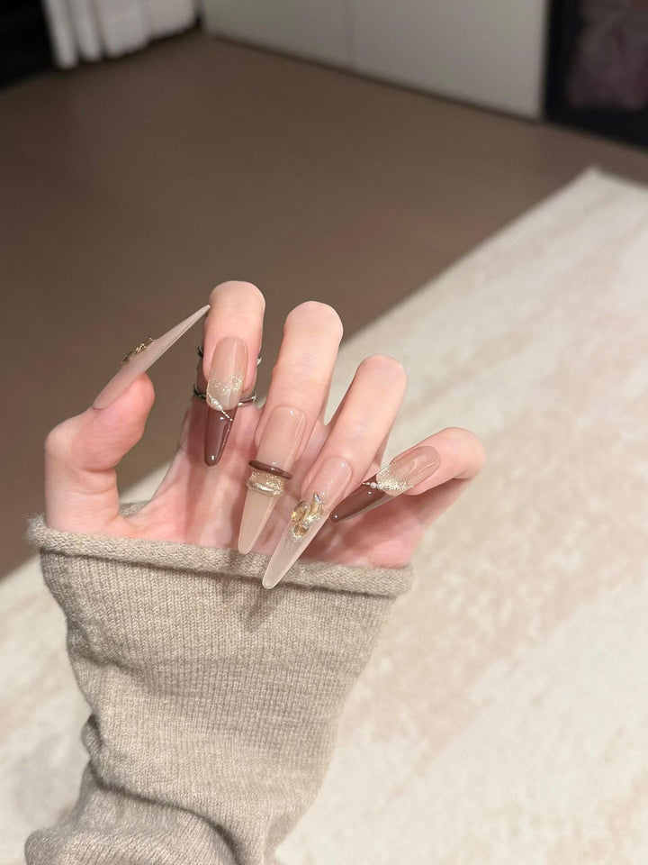 Artificial nails with sparkling accents Stornfield