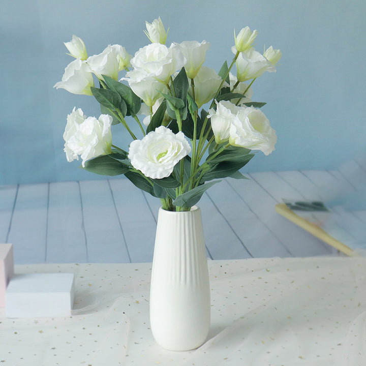 Lifelike Floral Arrangement in Elegant Vase