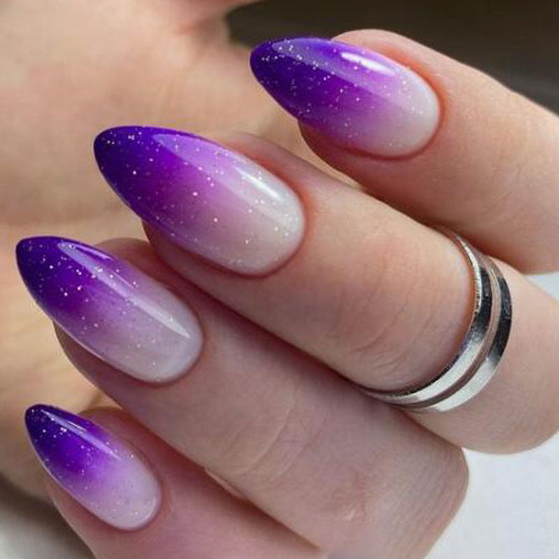 Gradient Glitter Ombre Press-On Nail Set Stornfield