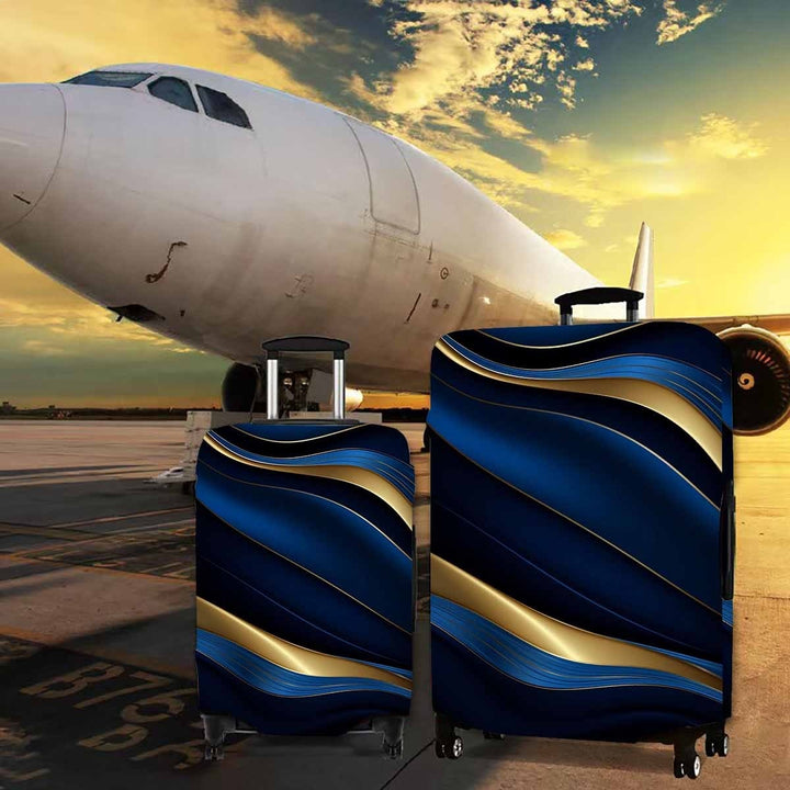 Hard Shell Rolling Luggage with Elegant Wave Design Stornfield