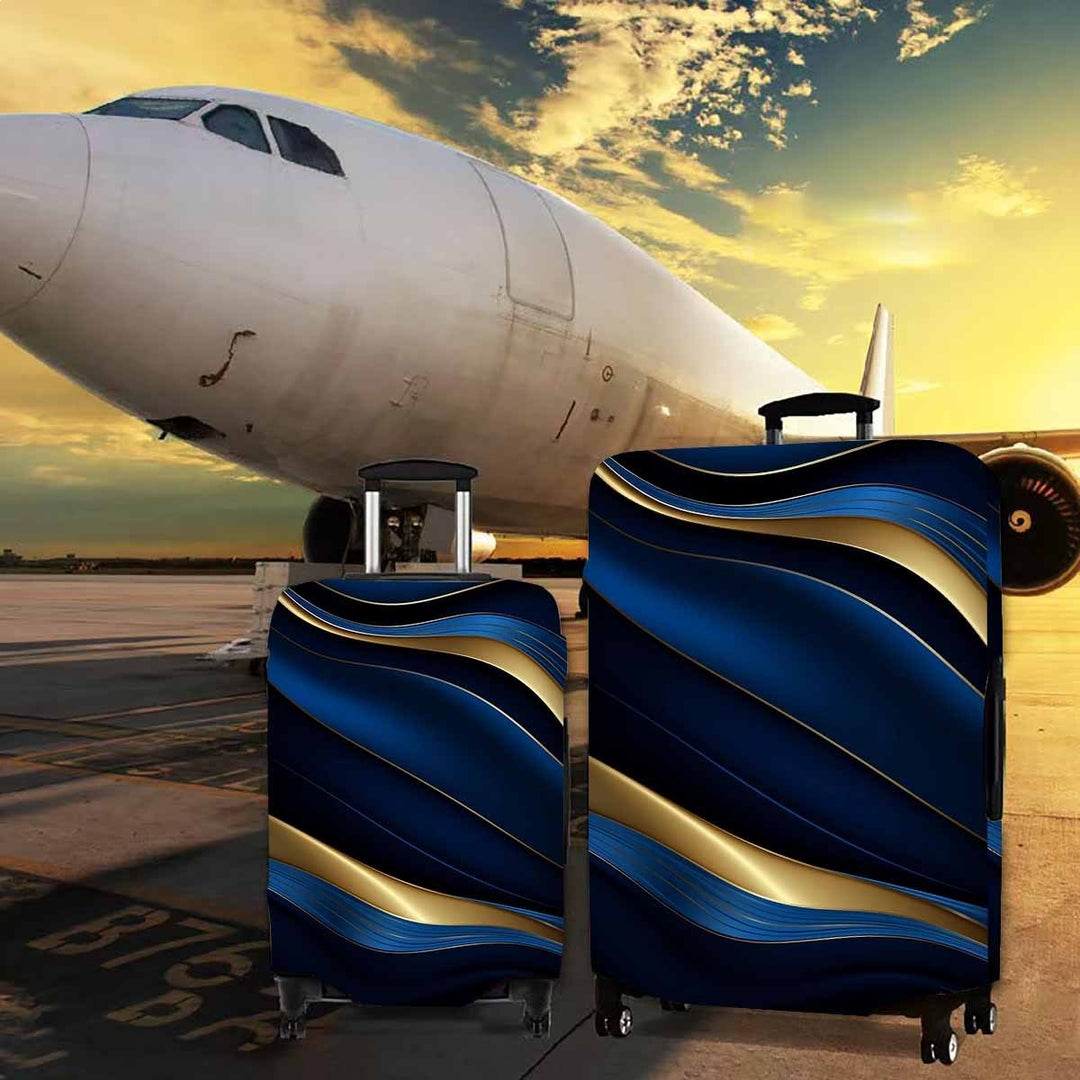 Women's hard shell suitcase with elegant wave design Stornfield