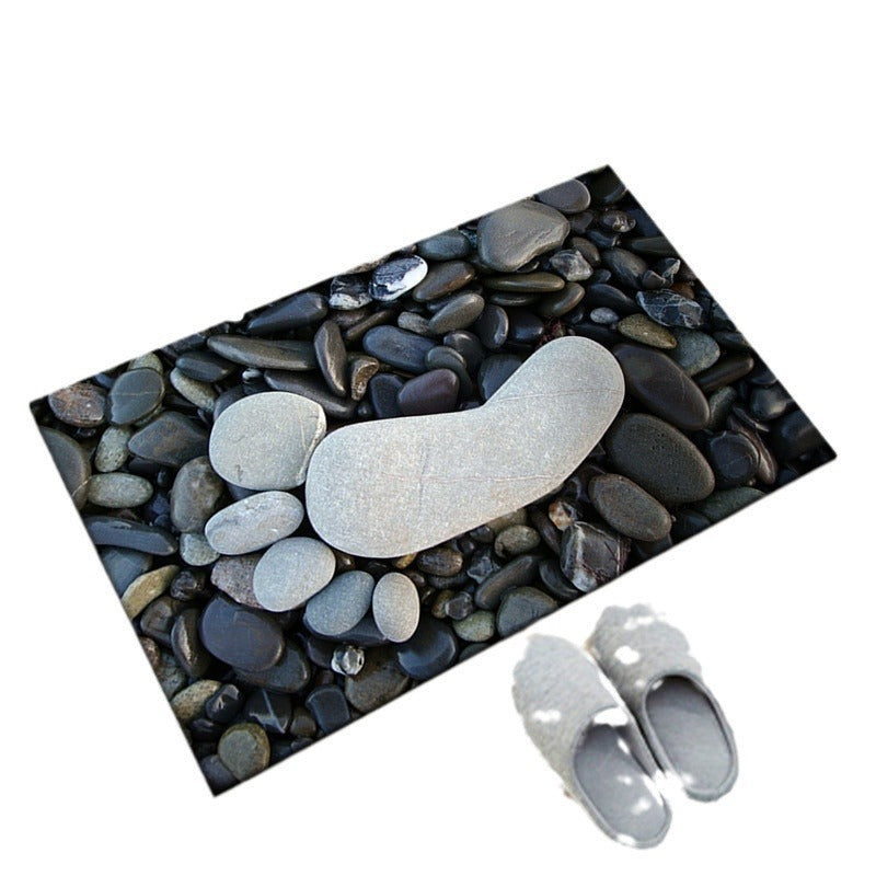 Stone-Inspired Decorative Floor Mat Stornfield