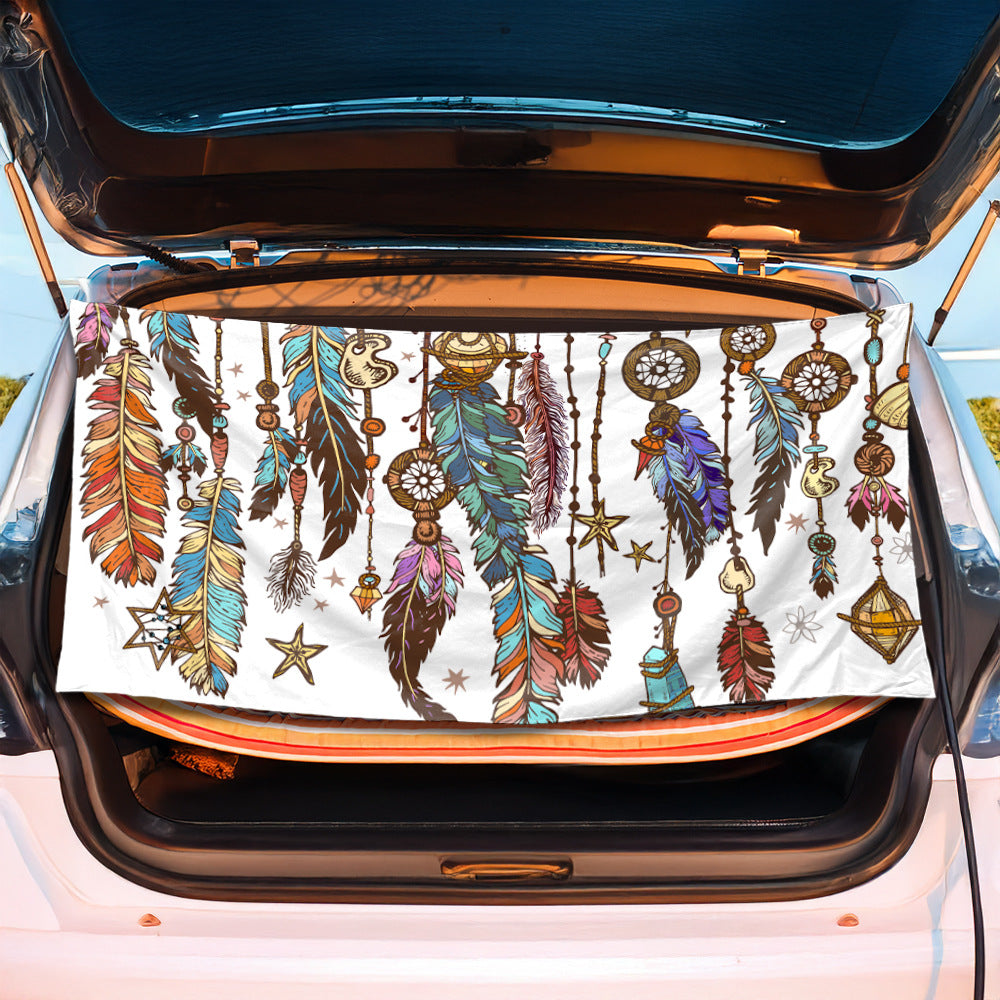 Trunk mat with creative flamingo design Stornfield