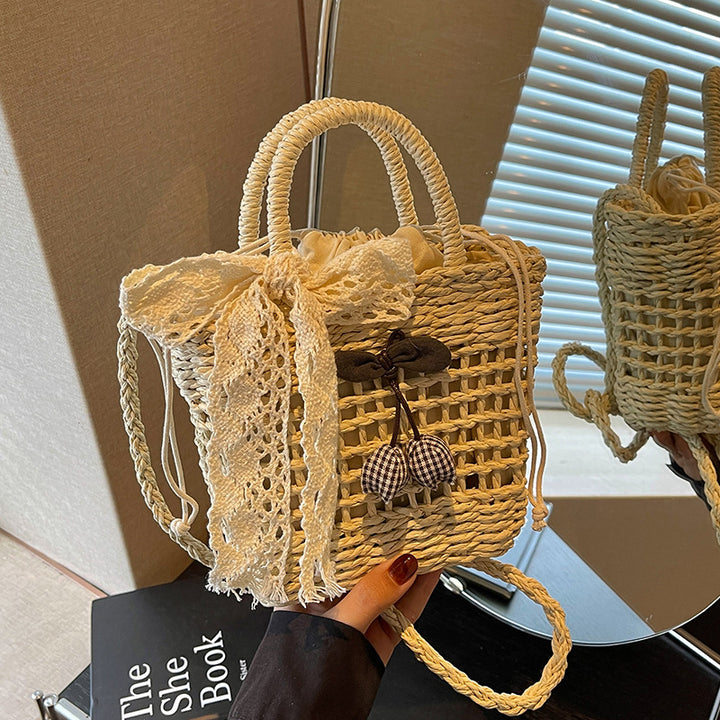 Bohemian Woven Straw Shoulder Bag