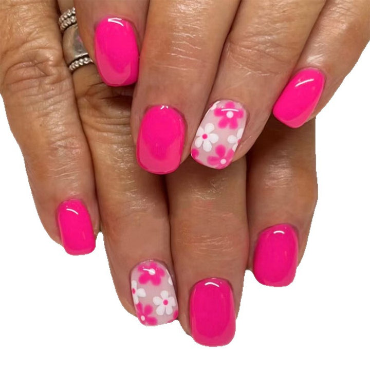 Artificial nails in playful flower pattern Stornfield