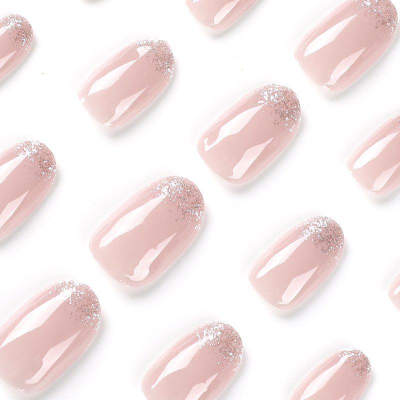 Artful nail polish applications with elegant glitter finish Stornfield