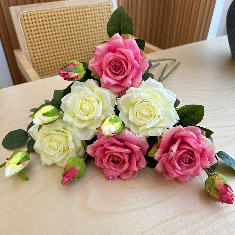 Realistic Artificial Rose Floral Arrangement