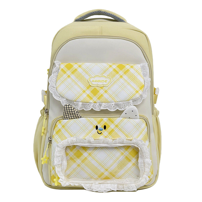 Stylish Multi-Pocket Backpack with Cute Decorative Accents Stornfield