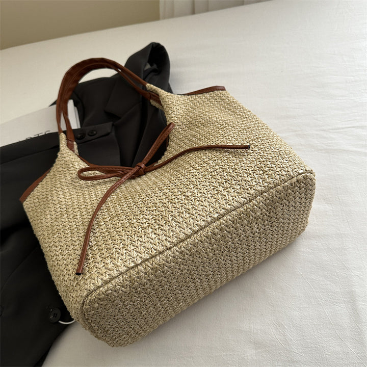 Woven Straw Beach Tote