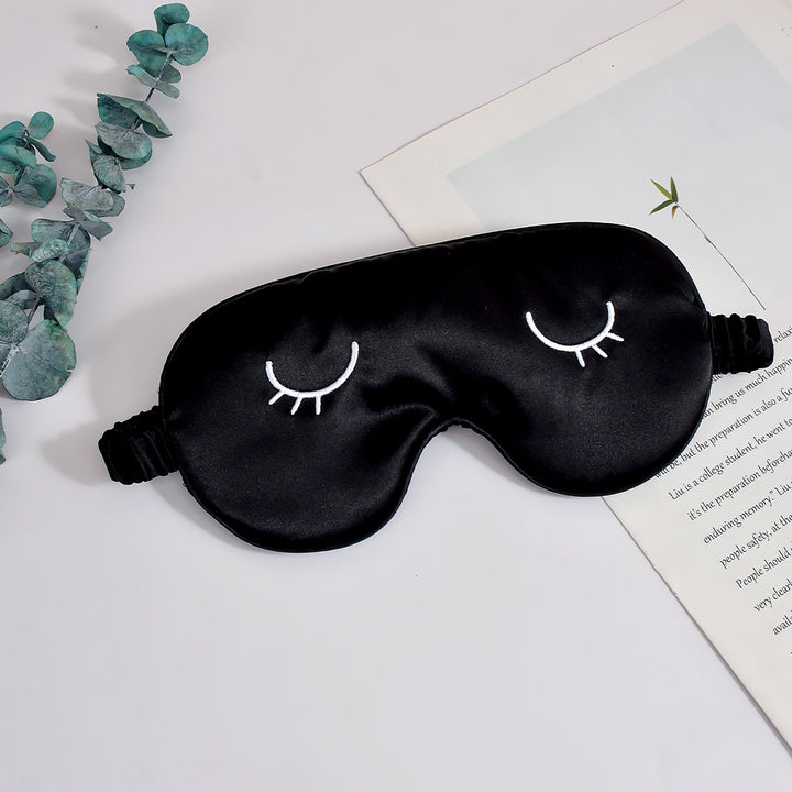 Unisex nan silky-soft eye mask with ergonomic contour and adjustable elastic band Stornfield
