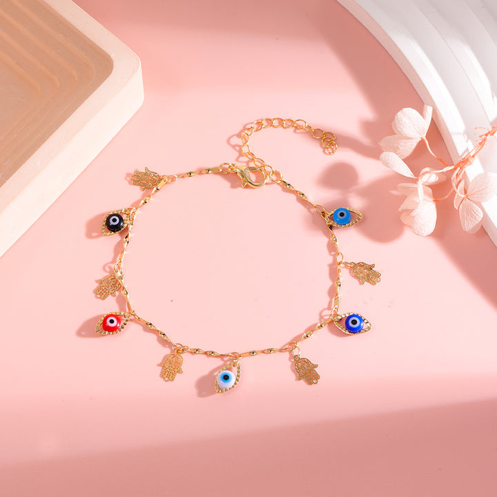 Decorative Evil Eye Charm Ankle Bracelet Stornfield