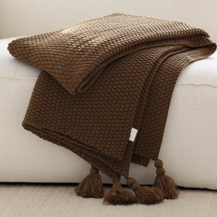 Textured Weave Throw Blanket