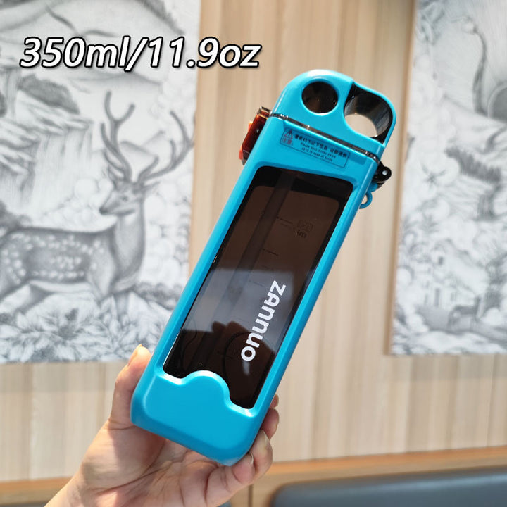 Ladies unique flip-top drinking bottle with viewing window Stornfield
