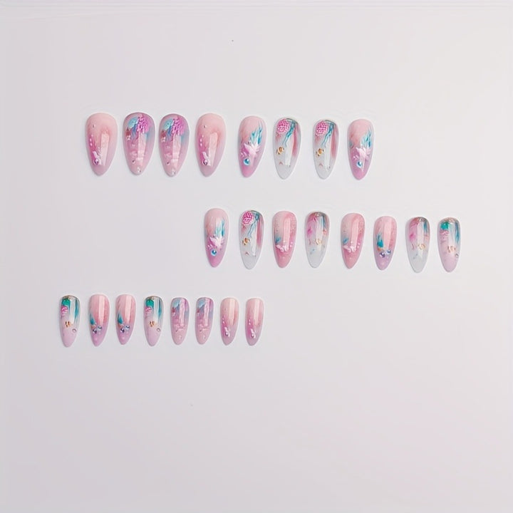 Artificial Nails in Maritime Coral Design Stornfield