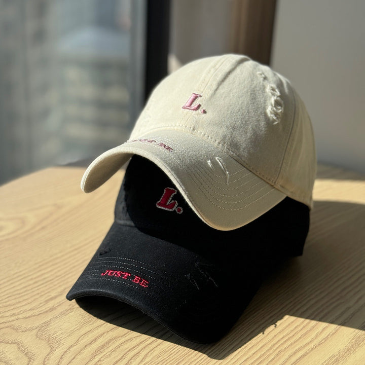 Women's Distressed Cotton Baseball Cap Stornfield