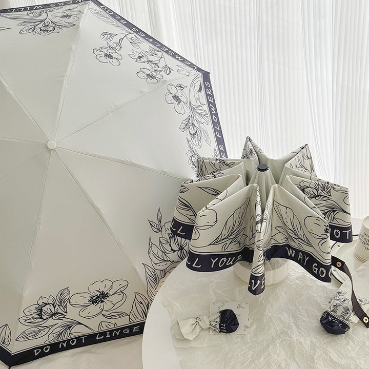 Women's Folding Umbrella with Creative Art Design Stornfield