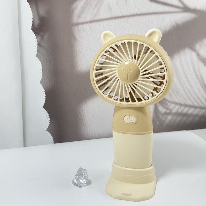 Ladies Portable Hand Fan with Animal Ears Stornfield