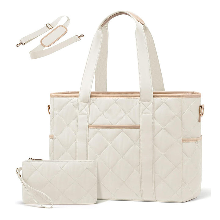 Elegant and roomy shoulder bag with structured quilting Stornfield