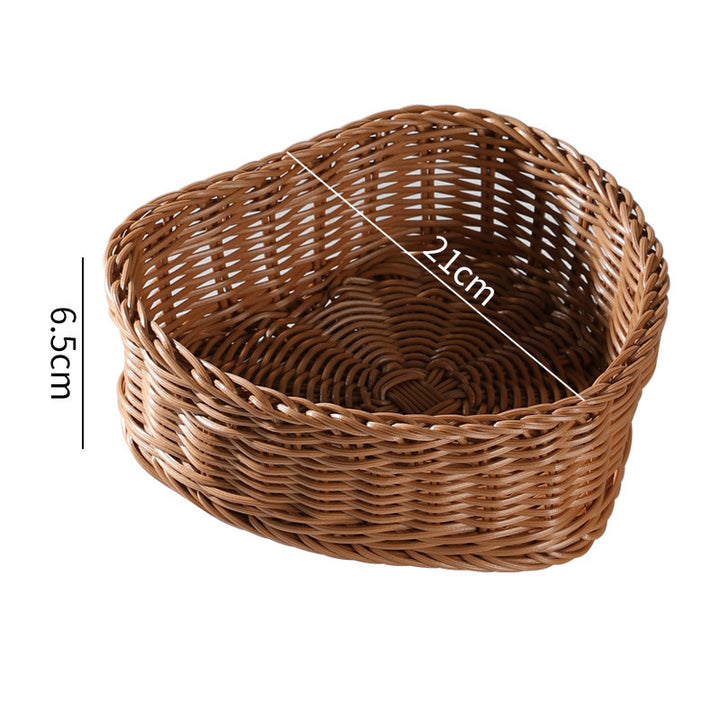 Heart-Shaped Woven Storage Basket Stornfield