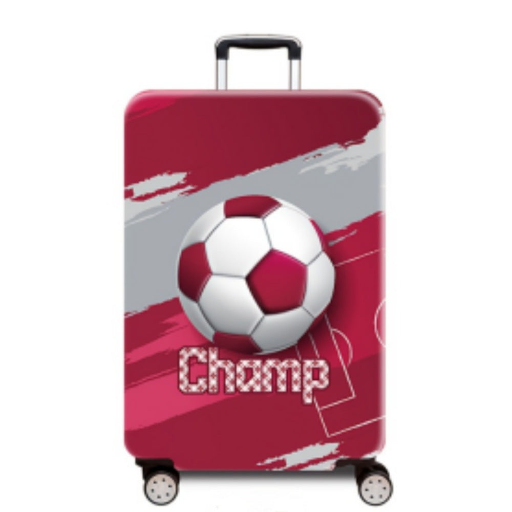 Women's hard-shell suitcase with dynamic football motif Stornfield