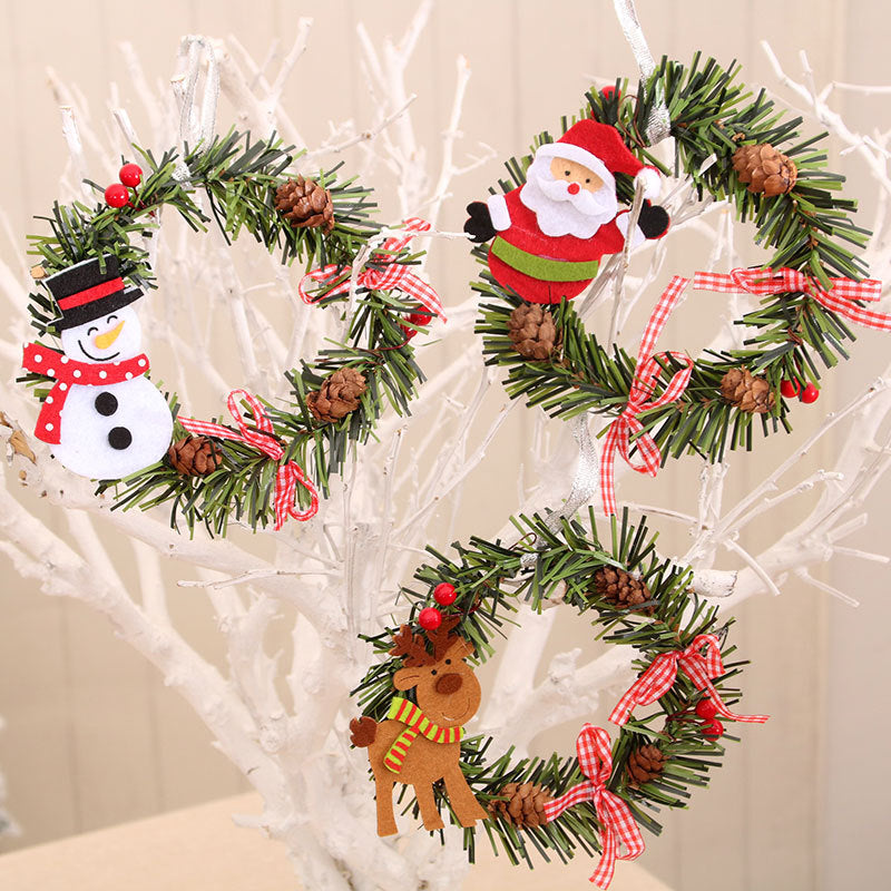 Decorative Snowman Wreath Stornfield