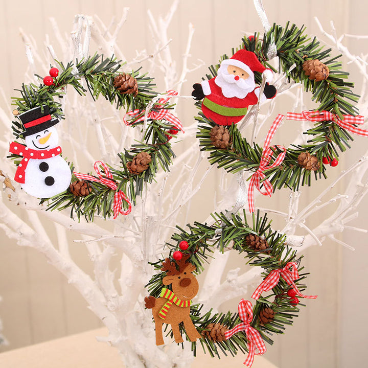 Decorative Snowman Wreath Stornfield