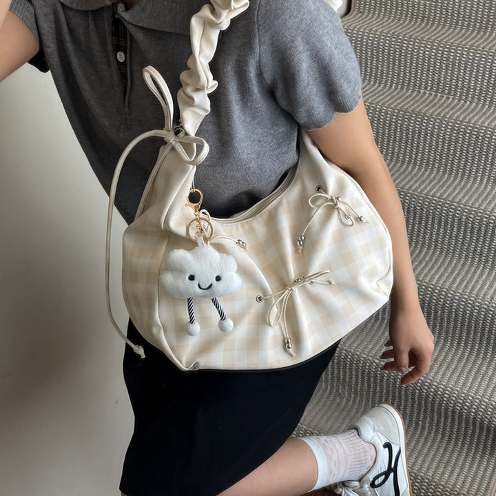 Modern Scrunch Handle Shoulder Bag