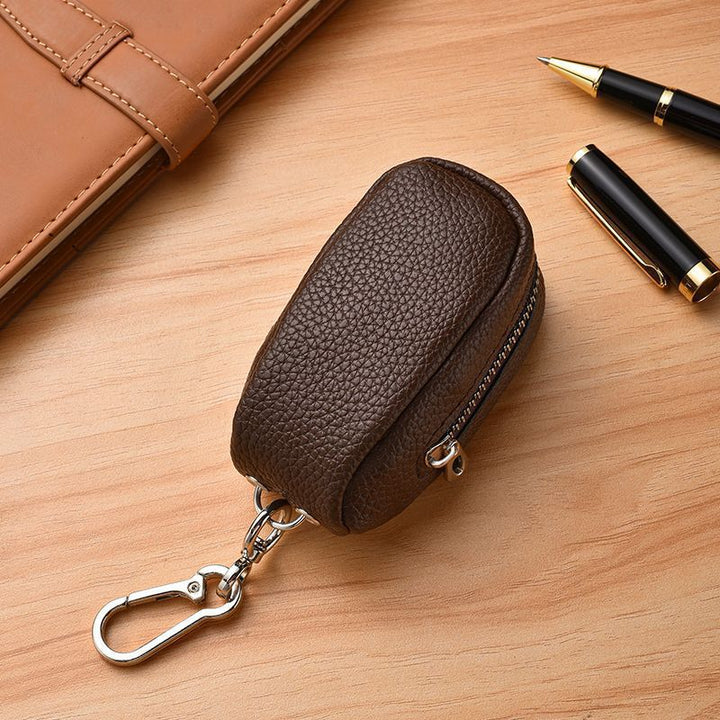 Compact Leather Keychain Pouch Stornfield